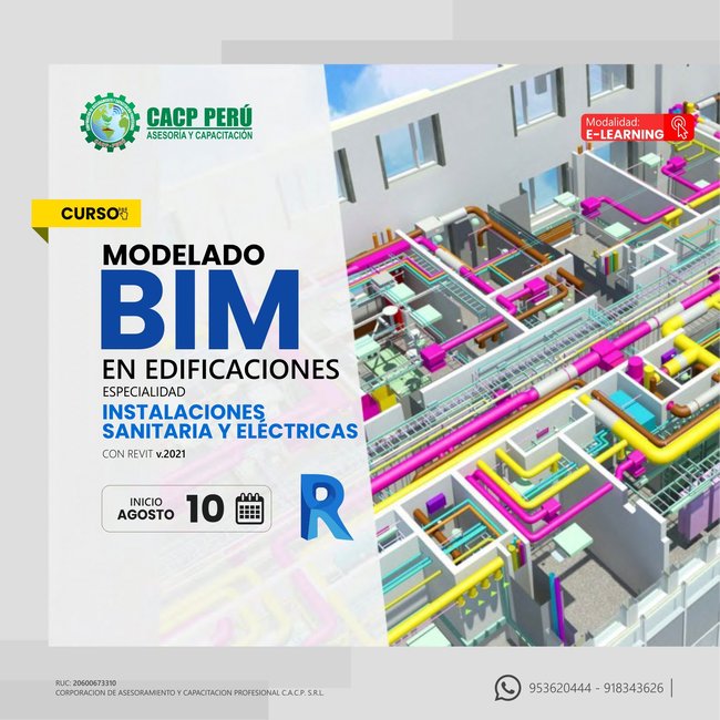 Modelado Bim En Edificaciones Especialidad Instalaciones Sanitarias Y Eléctricas Con Revit V.2021 2024 - 2.2 E-Learning