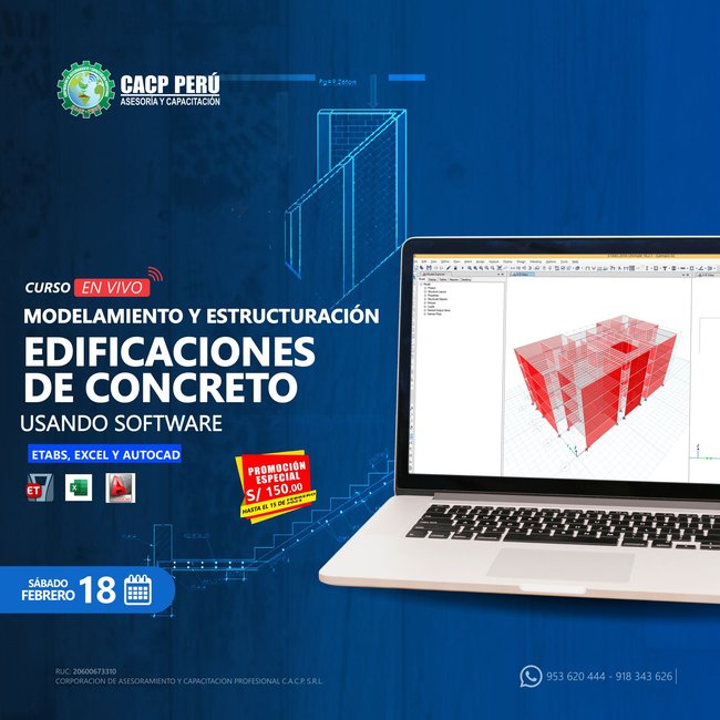 Modelamiento Y Estructuracion De Edificaciones De Concreto Usando Software Etabs, Excel Y Autocad 2023 - 1