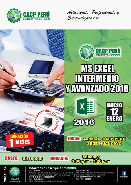 Ms Excel Intermedio Y Avanzado 2016 . 2019 - 1