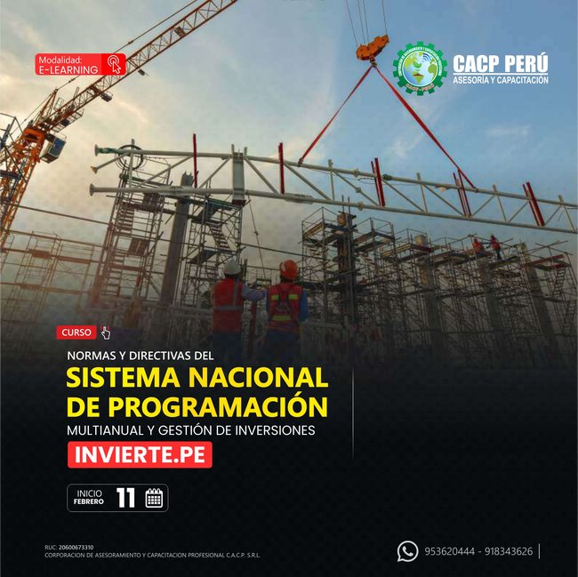 Normas Y Directivas Del Sistema Nacional De Programación Multianual Y Gestión De Inversiones Invierte.Pe. 2023 - 2.3 E-Learning