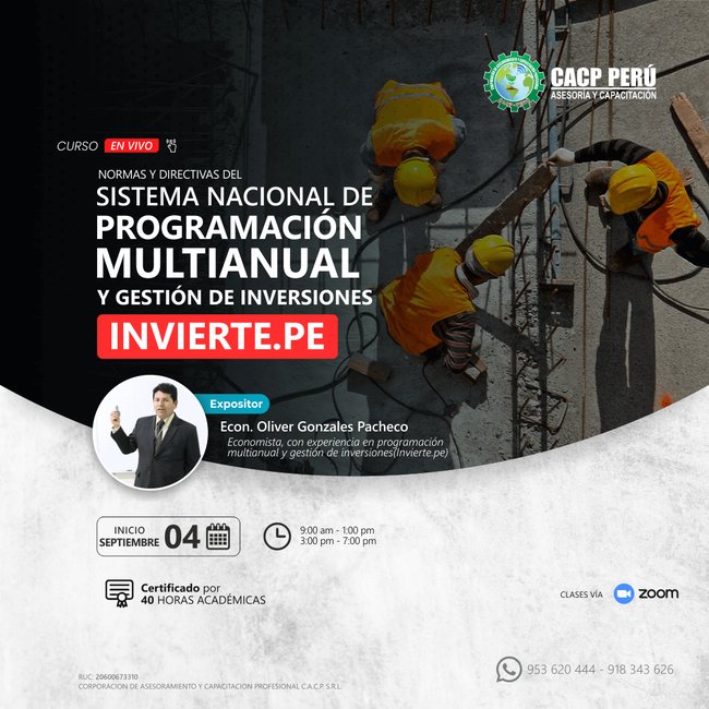Normas Y Directivas Del Sistema Nacional De Programación Multianual Y Gestión De Inversiones Invierte.Pe. 2022 - 1