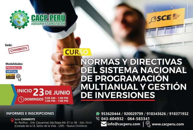 Normas Y Directivas Del Sistema Nacional De Programación Multianual Y Gestión De Inversiones. 2019 - 1