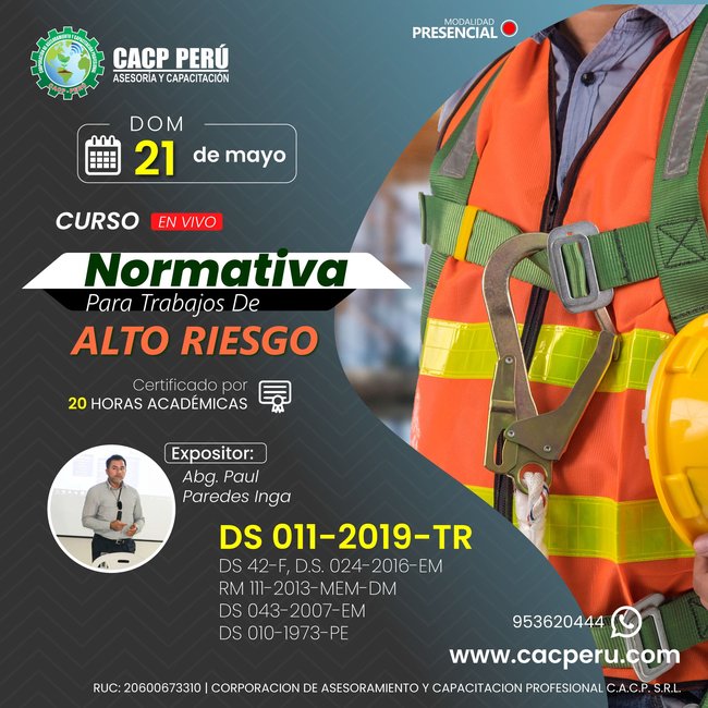 Normativa Para Trabajos De Alto Riesgo 2023 - 1