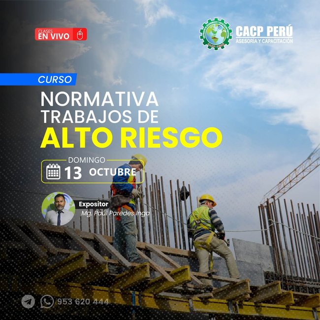 Normativa Trabajos De Alto Riesgo 2024 - 2
