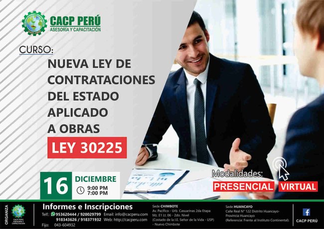 Nueva Ley De Contrataciones Del Estado Ley Nº 30225 Y Su Reglamento Y Modificaciones D.S. N° 056-2017-Ef - 2018 - 2