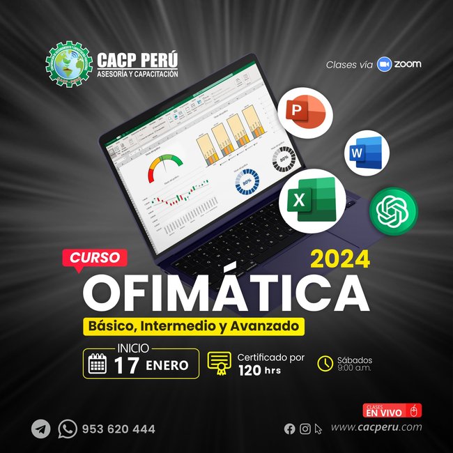 Ofimática 2024 - básico, intermedio y avanzado. 2026-1-O