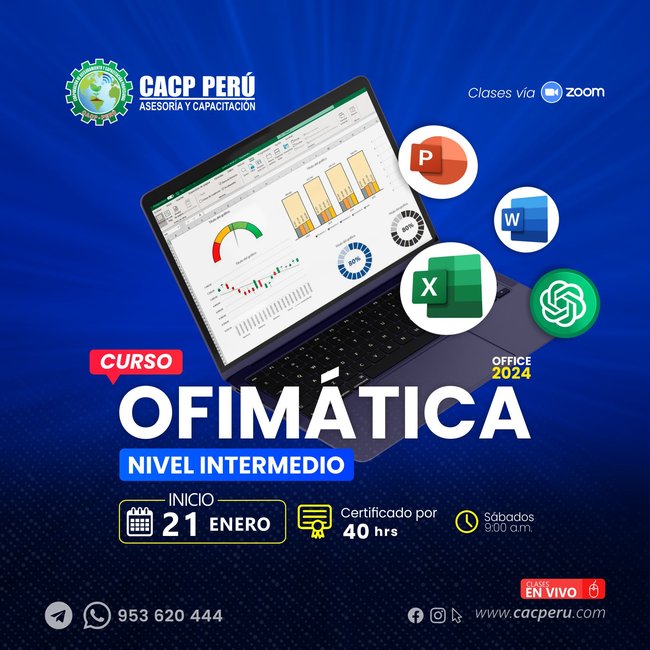 Ofimática 2024 - Nivel Intermedio. 2026-1 O