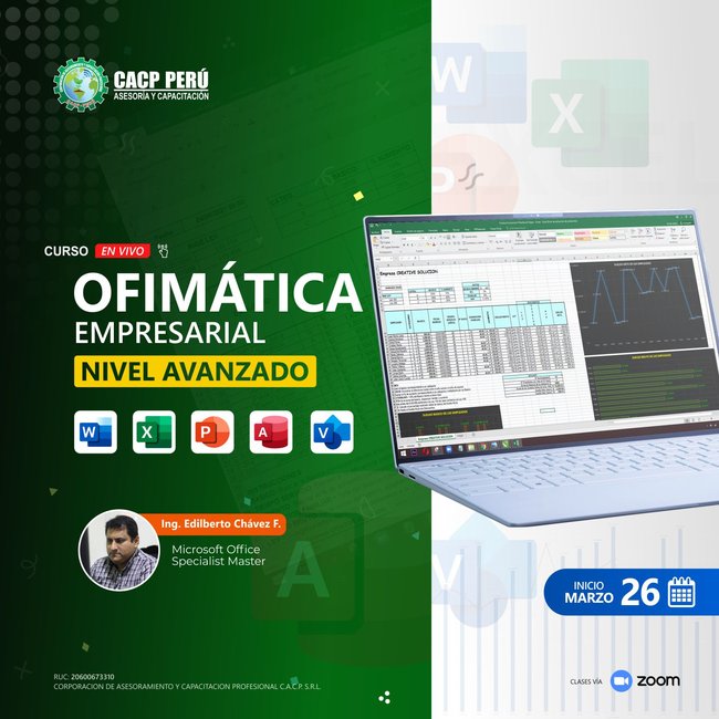 Ofimática Empresarial 2021 - Nivel Avanzado. 2022 - 1
