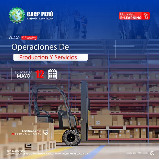 Operaciones De Producción Y Servicios 2024 - 1 E-Learning