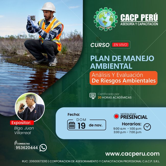 Plan De Manejo Ambiental Y Análisis Y Evaluación De Riesgos Ambientales 2023 - 2 - E-Learning