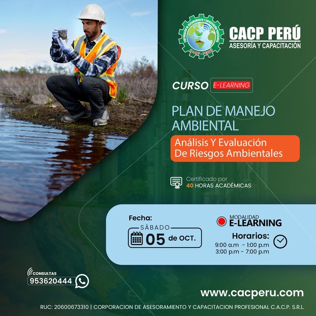 Plan De Manejo Ambiental Y Análisis Y Evaluación De Riesgos Ambientales 2024 - 1.3 E-Learning
