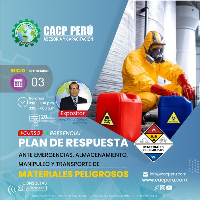 Plan De Respuesta Ante Emergencias , Almacenamiento, Manipuleo Y Transporte De Materiales Peligrosos 2023 - 1