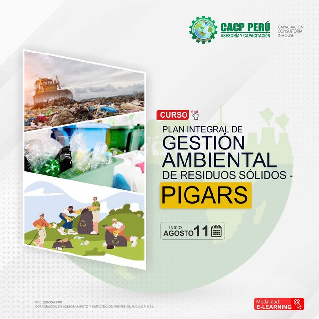 Plan Integral De Gestión Ambiental De Residuos Sólidos - Pigars 2024 - 1 E-Learning