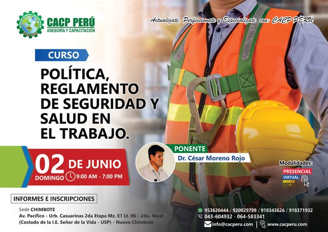 Política, Reglamento De Seguridad Y Salud En El Trabajo. 2019 - 1