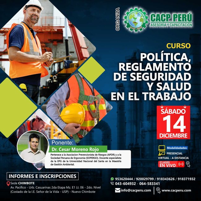 Política, Reglamento De Seguridad Y Salud En El Trabajo. 2019 - 2
