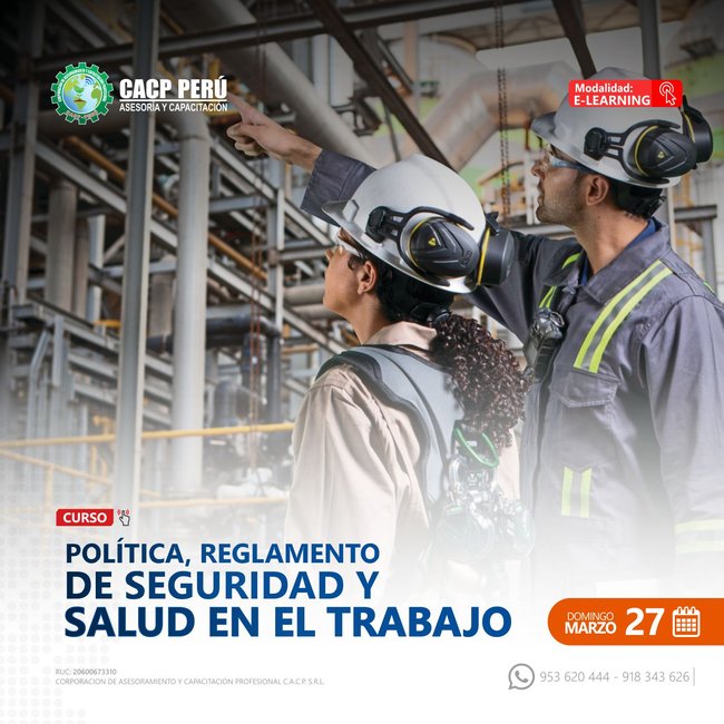 Política, Reglamento De Seguridad Y Salud En El Trabajo. 2021 - 3 - E-Learning