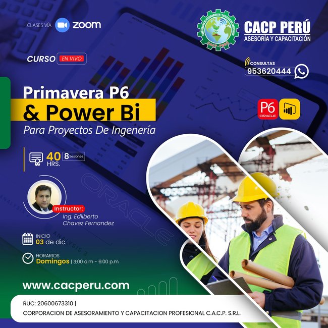 Primavera P6 Y Power Bi Para Proyectos De Ingeniería 2023 - 2