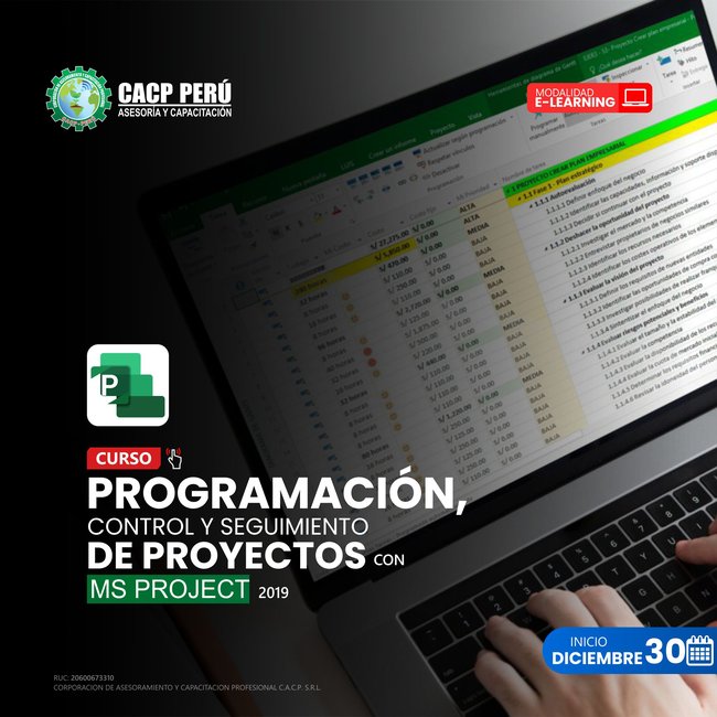 Programación, Control Y Seguimiento De Proyectos Con Ms Project 2019 2023 - 2 Elearning