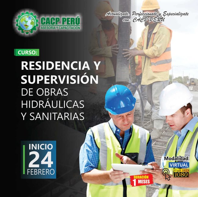 Residencia Y Supervisión De Obras Hidráulicas Y Sanitarias. 2018 - 2