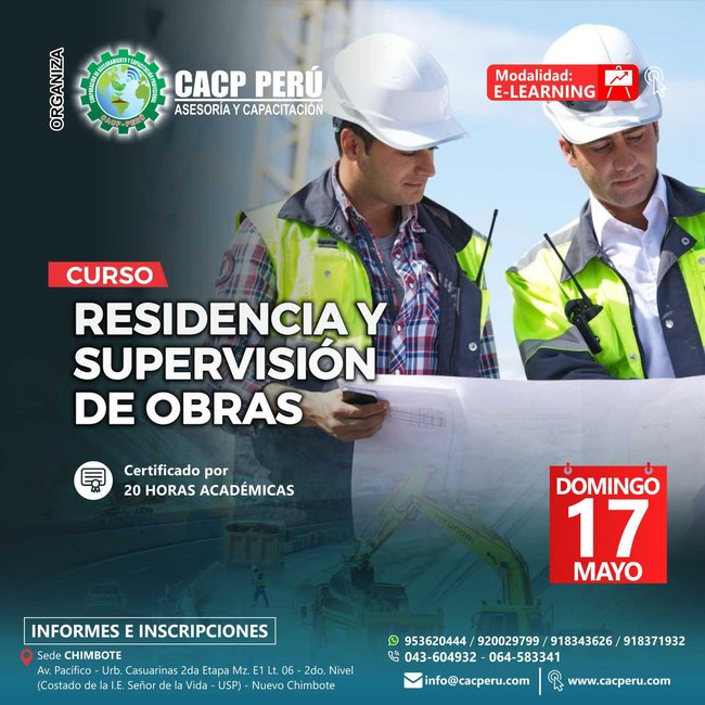 Residencia Y Supervisión De Obras. Pack - 2020 - 1
