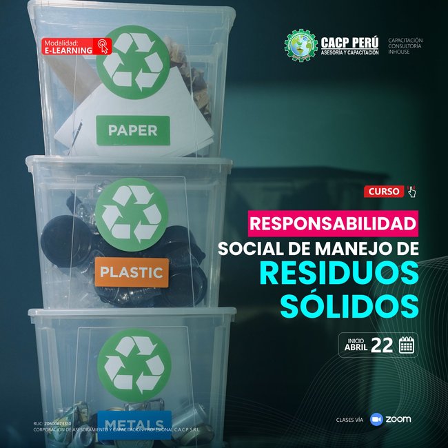 Responsabilidad Social De Manejo De Residuos Sólidos 2023 - 1 -E-Learning