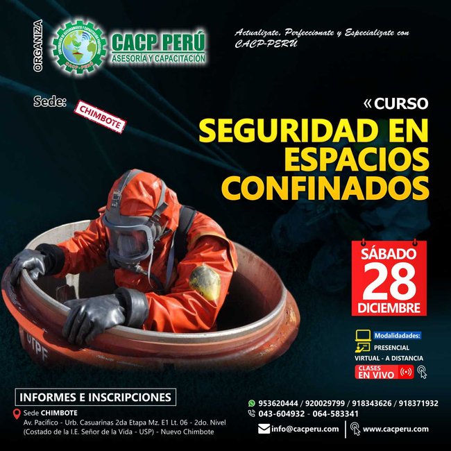 Seguridad En Espacios Confinados. 2019 - 2