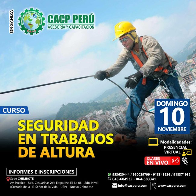 Seguridad En Trabajos De Altura. 2019 - 2