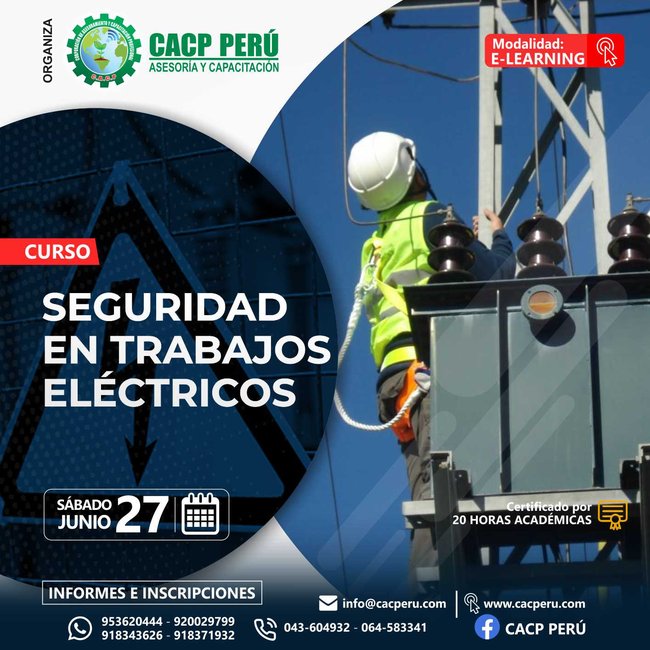 Seguridad En Trabajos Eléctricos. 2020 - 1 - Virtual - 1