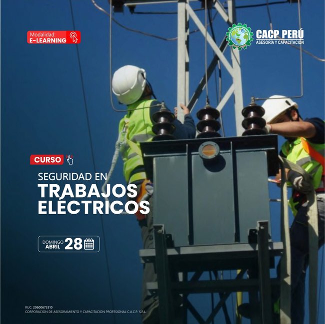 Seguridad En Trabajos Electricos 2024 - 1 E-Learning