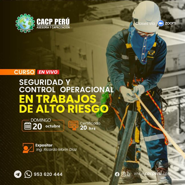 Seguridad Y Control Operacional En Trabajos De Alto Riesgo 2024 - 2