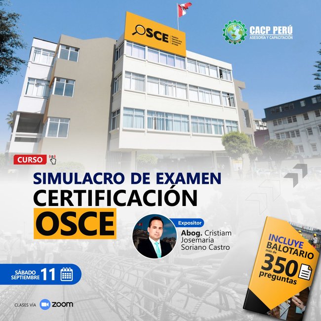 Simulacro De Examen De Certificación Osce. 2021 - 1