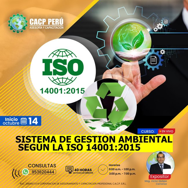 Sistema De Gestion Ambiental Según La Iso 14001:2015 2023 - 1