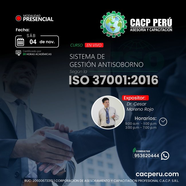 Sistema De Gestion Antisoborno Segun La Iso 37001:2016 2023-1