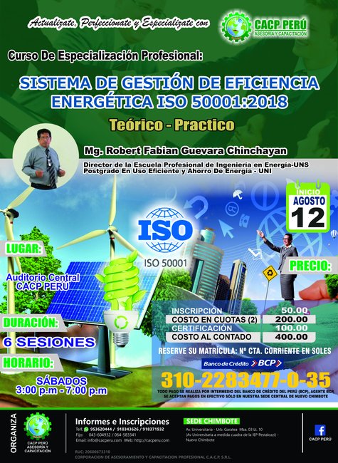 Sistema De Gestion De Eficiencia Energetica Iso 50001:2018 2023 - 2 E-Learning