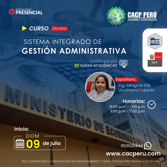 Sistema Integrado De Gestión Administrativa - Siga -Mef 2023 - 1
