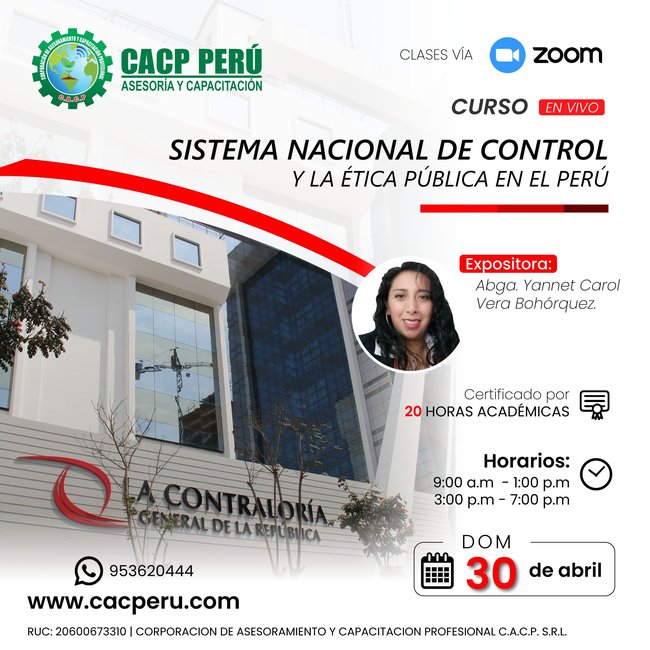 Sistema Nacional De Control Y La Ética Pública En El Perú 2023 - 1