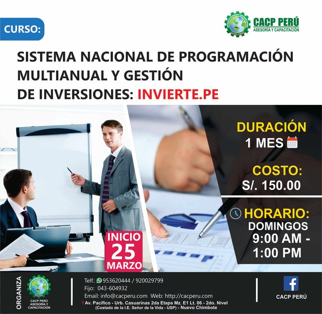 Sistema Nacional De Programación Multianual Y Gestión De Inversiones - 2018 I