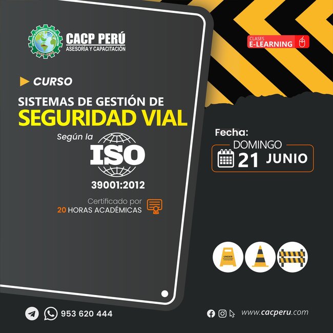 Sistemas de gestión de seguridad vial según la ISO 39001:2012. 2026-1 E