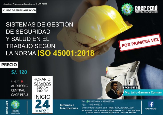 Sistemas De Gestión De Seguridad Y Salud En El Trabajo Según La Norma Iso 45001:2018. 2018 - 1