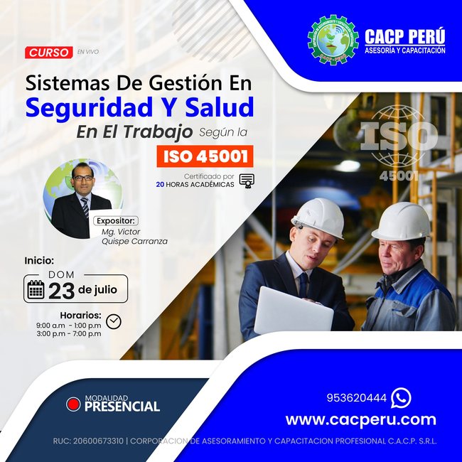Sistemas De Gestión En Seguridad Y Salud En El Trabajo Segun La Iso 45001 2023 - 1