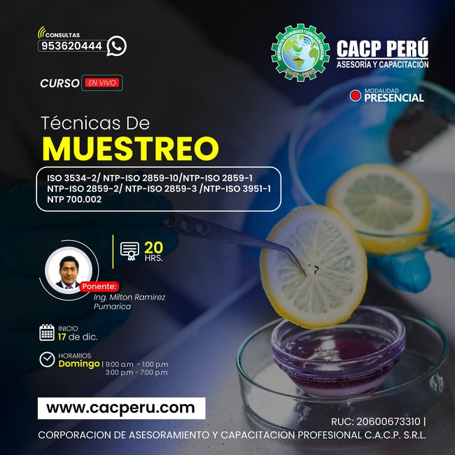 Tecnicas De Muestreo De Alimentos 2023-2