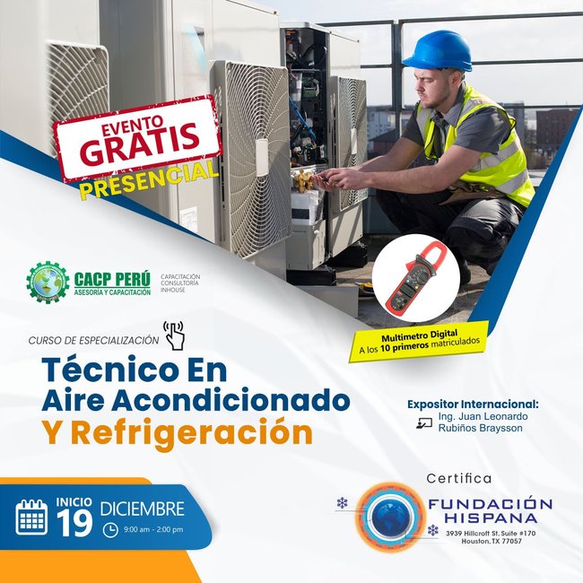 Técnico En Aire Acondicionado Y Refrigeración. 2022 - 2