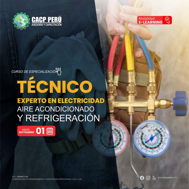 Técnico Experto En Electricidad, Aire Acondicionado Y Refrigeración 2024 - 2 E-Learning