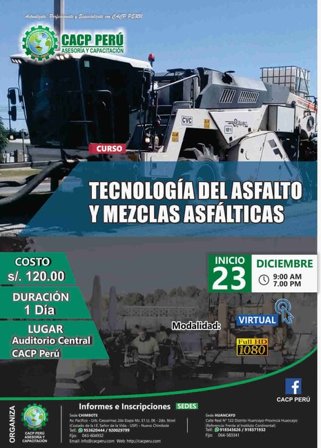 Tecnología De Asfalto Y Mezclas Asfálticas. 2018 - 2