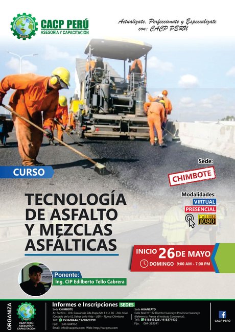 Tecnología De Asfalto Y Mezclas Asfálticas. 2019 - 1