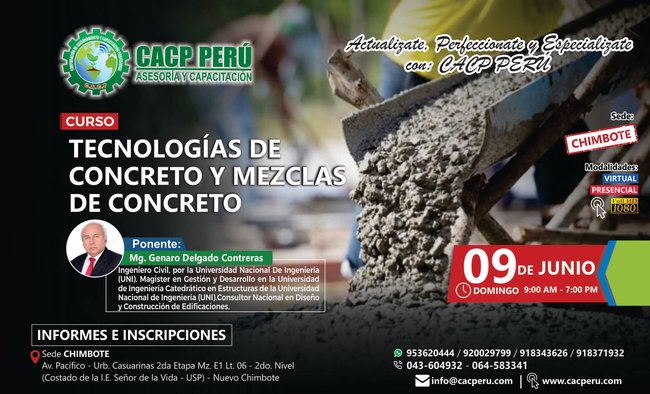 Tecnologías De Concreto Y Mezclas De Concreto. 2019 - 1