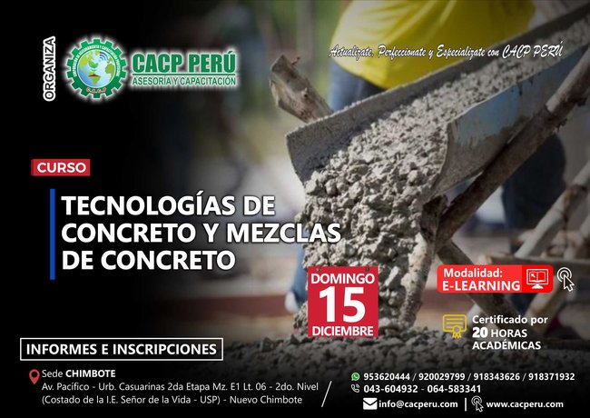 Tecnologías De Concreto Y Mezclas De Concreto. 2019 - 2