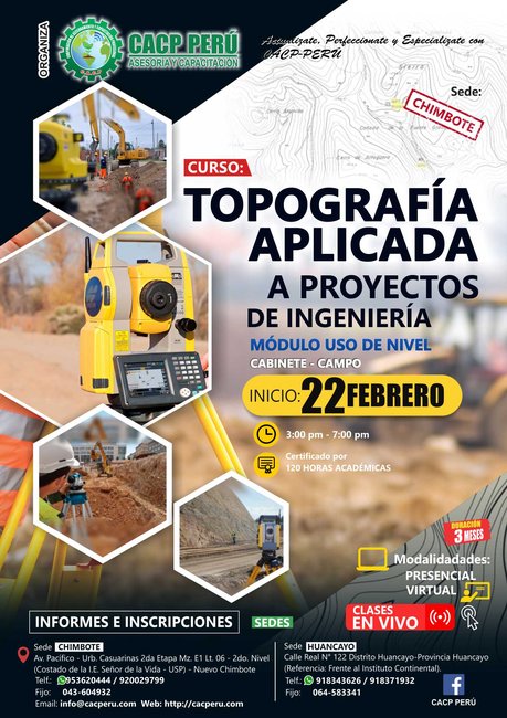 Topografía Aplicada A Proyectos De Ingeniería. 2020 - 1 - Chimbote