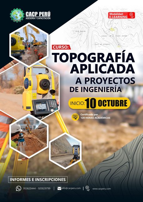 Topografía Aplicada A Proyectos De Ingeniería. 2021 - 2 - E-Learning