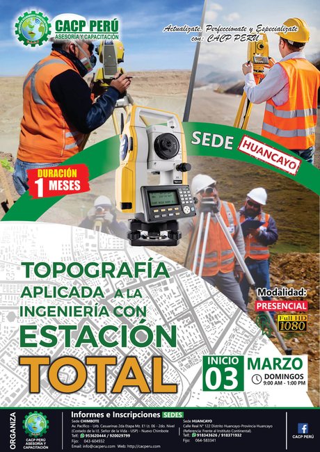 Topografía Aplicada A Proyectos De Ingeniería Con Estación Total. 2019 - 1